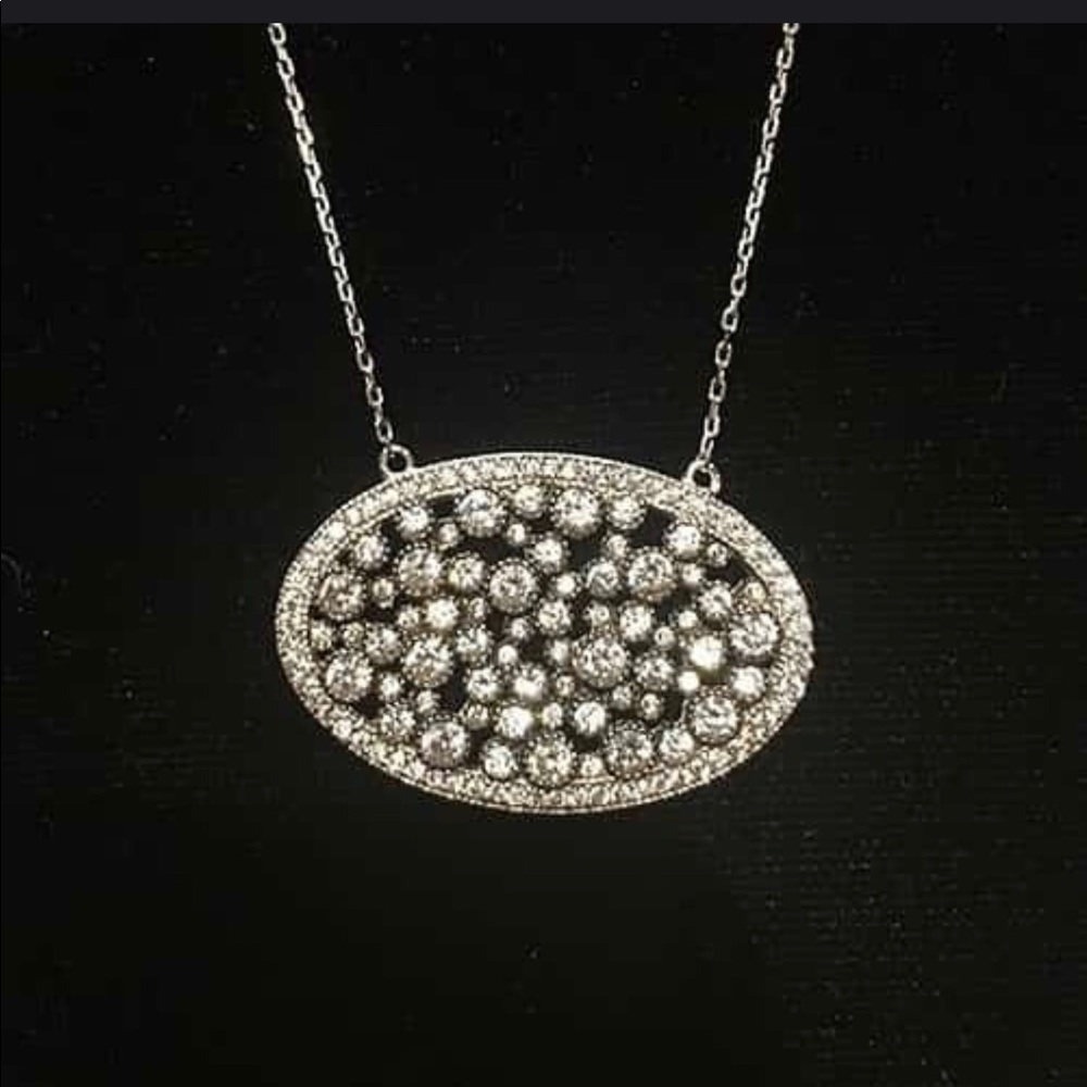 Galaxy Cubic Zirconia Sterling Silver Necklace, NWT